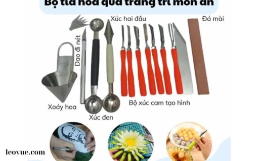 Bộ tỉa hoa quả trang trí món ăn (2)